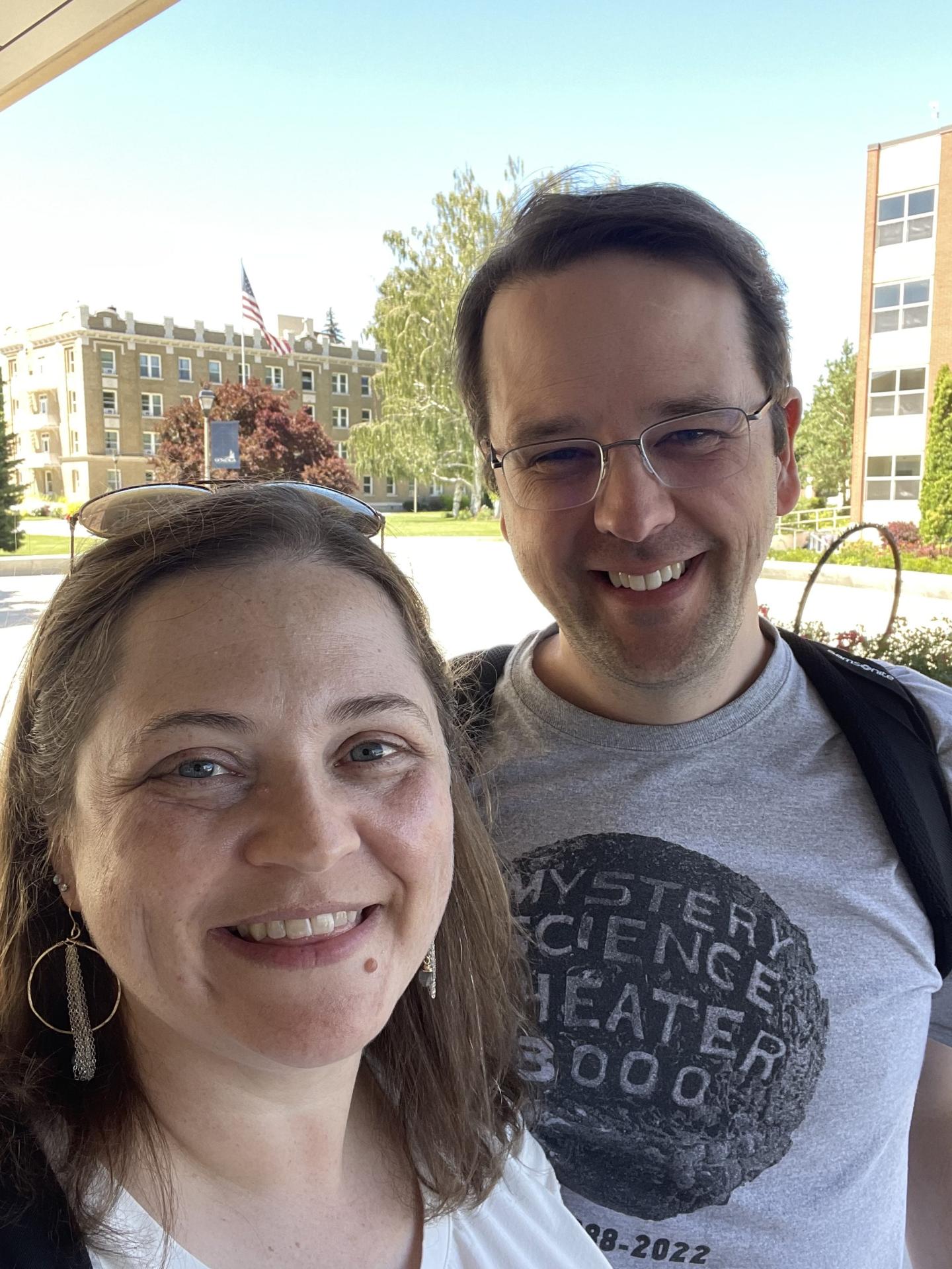 Michelle Milkowski and her husband, Shawn Allen.