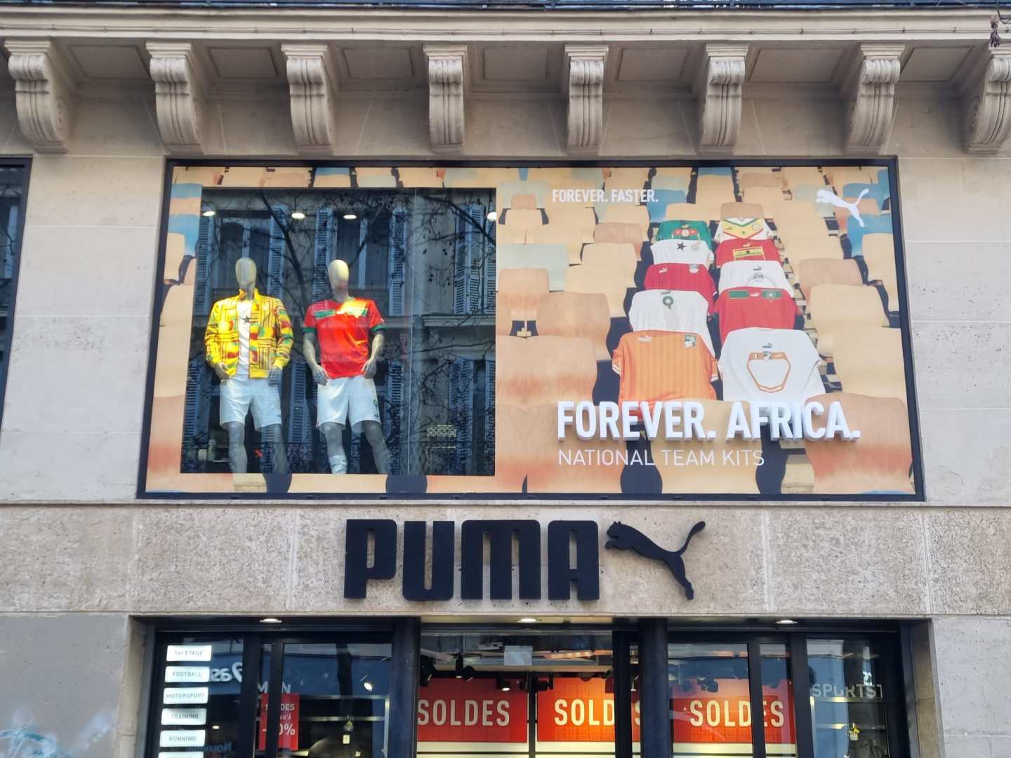 Exterior of a Puma store.