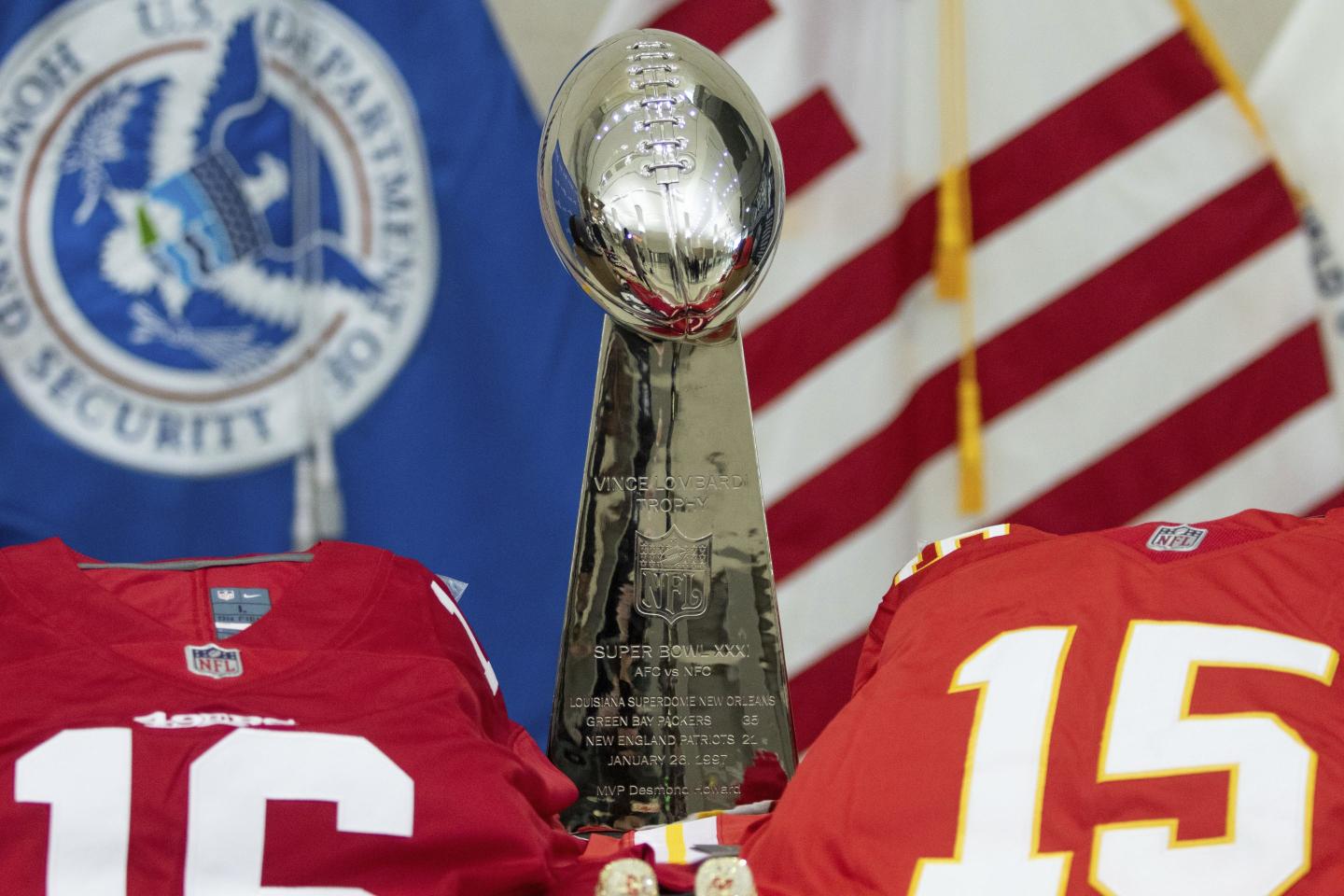 Homeland Security and FAA double down in Las Vegas to stop Super Bowl from becoming hub for knockoff sports gear, human trafficking and illegal drones