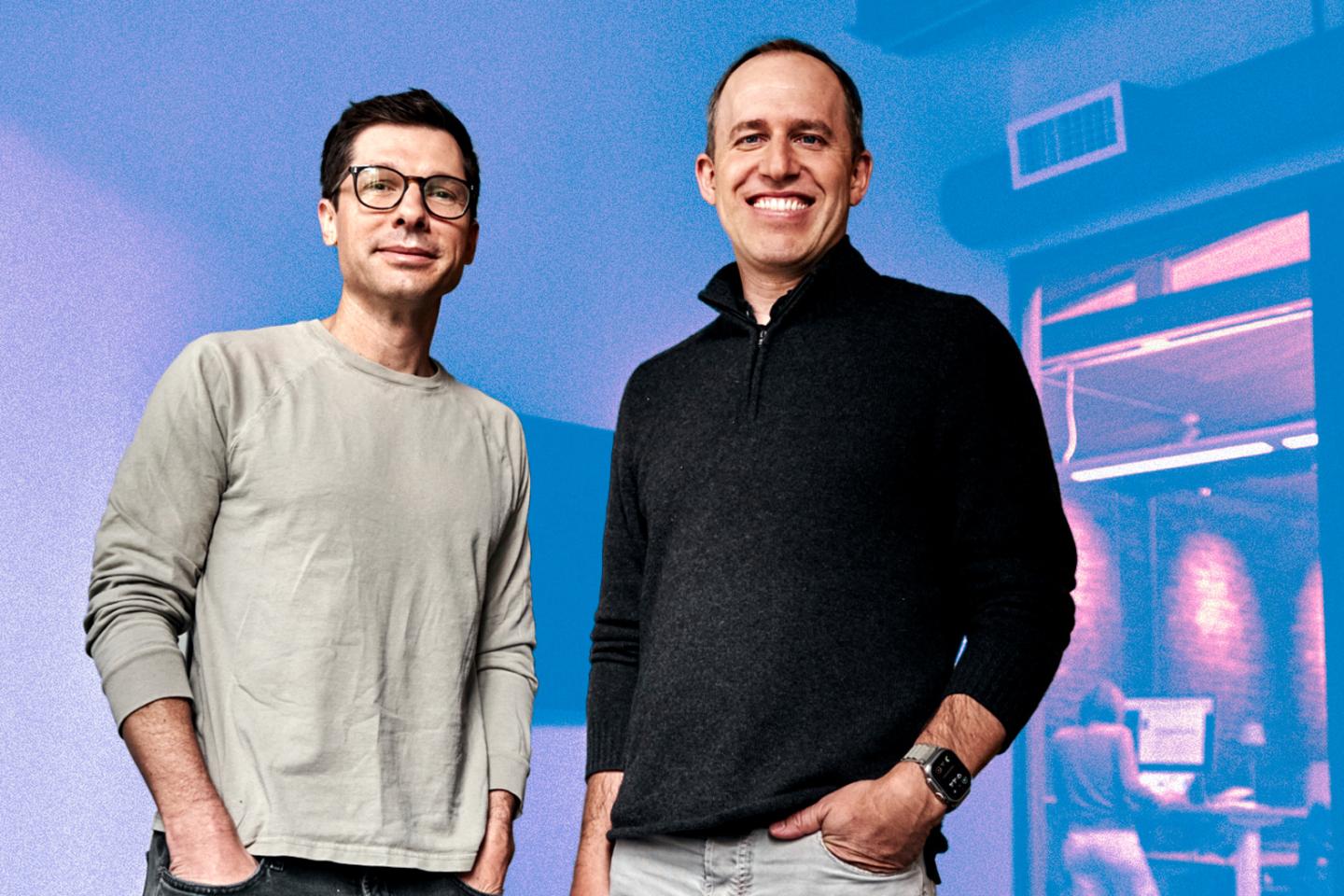 Bret Taylor, right, launched Sierra, a conversational AI platform for businesses, with former Google executive Clay Bavor, left.