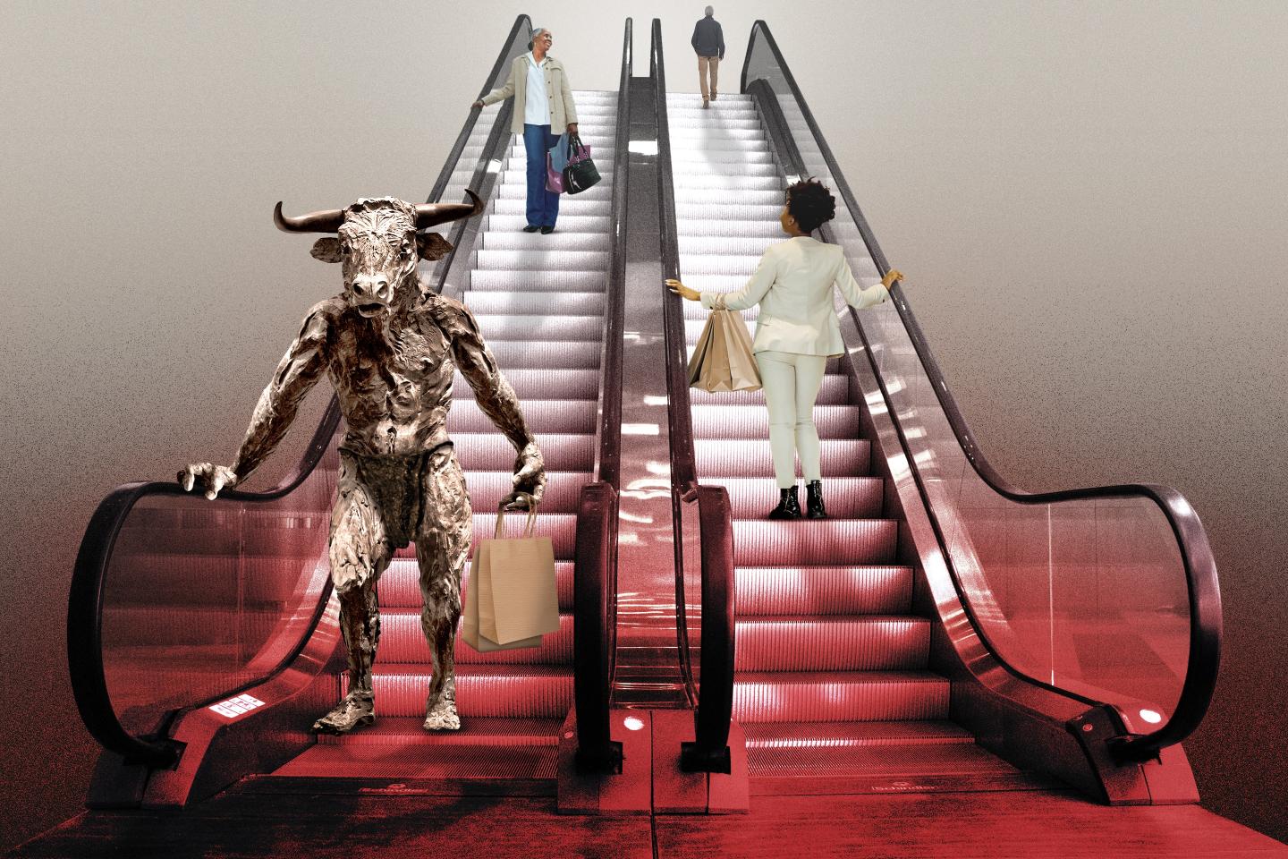 Minotaur at the mall