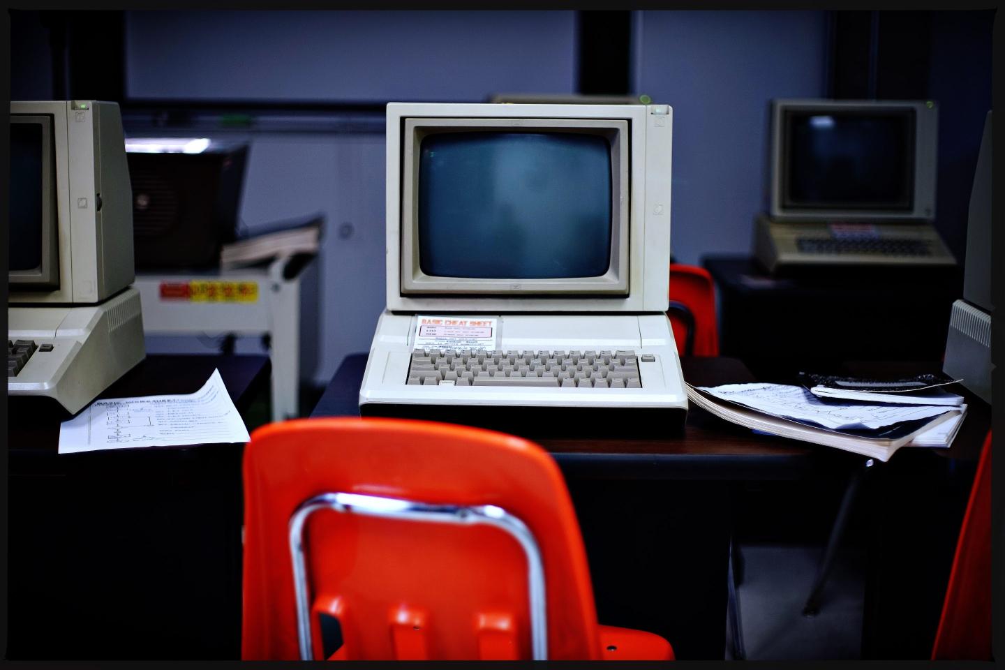an outdated computer
