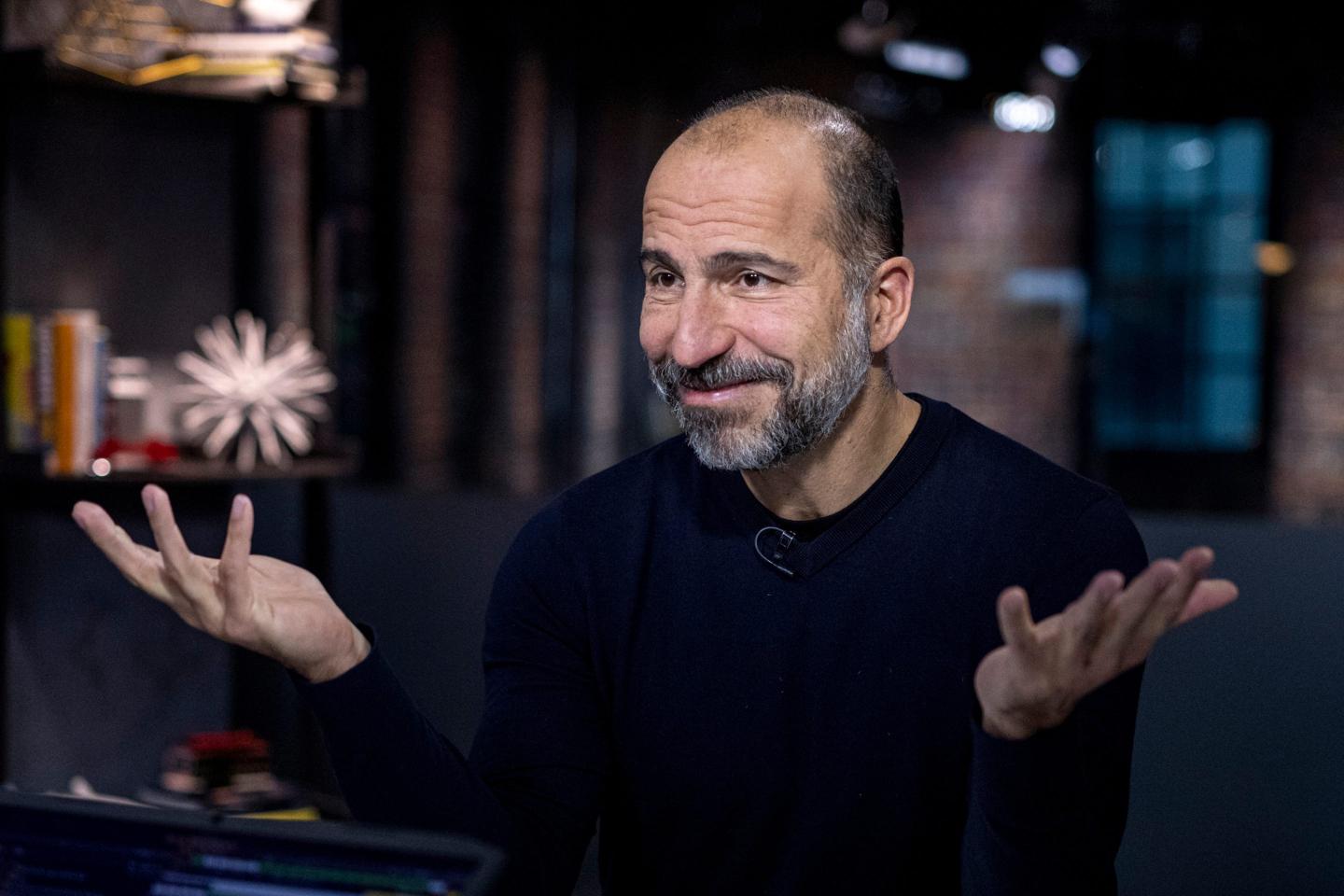 Star-studded Super Bowl ads are worth it because of the stars themselves promoting them on social media, says Uber CEO