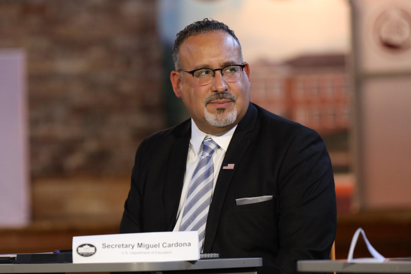 Department of Education Secretary Miguel Cardona.