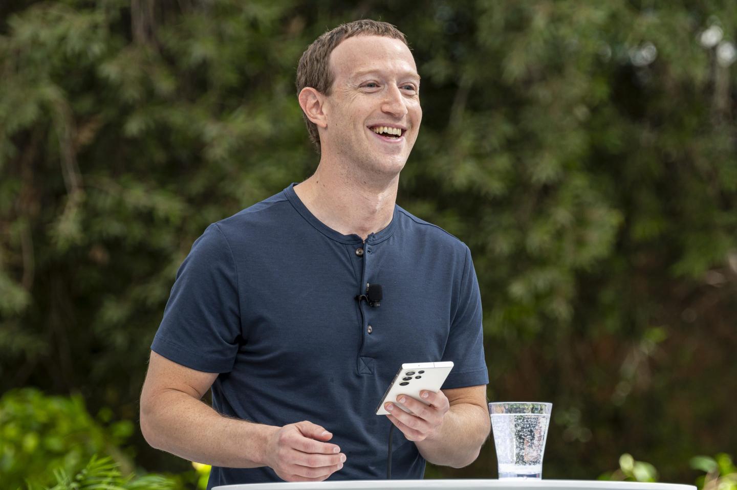 Mark Zuckerberg speaks during the Meta Connect event in Menlo Park.