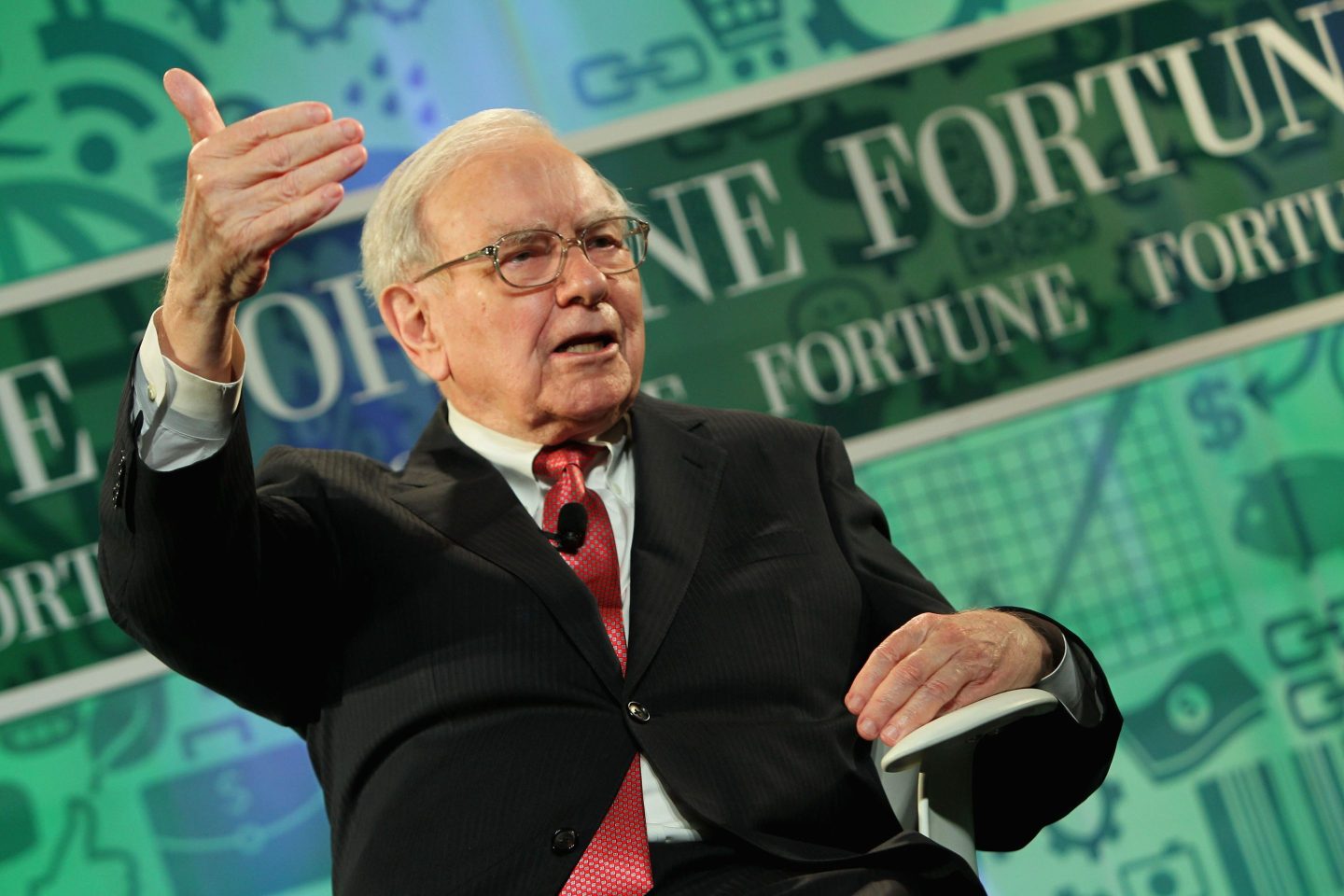 Warren Buffett speaks onstage at the FORTUNE Most Powerful Women Summit on October 16, 2013 in Washington, DC.