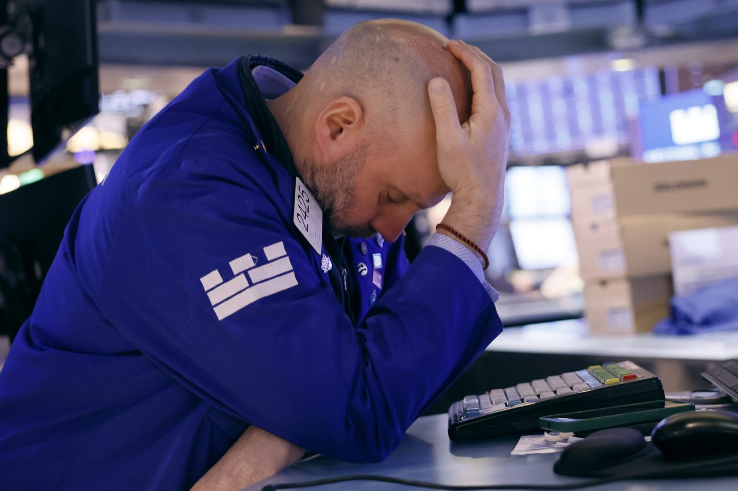 Traders on the floor of the New York Stock Exchange, the morning of Jan. 31, 2024.