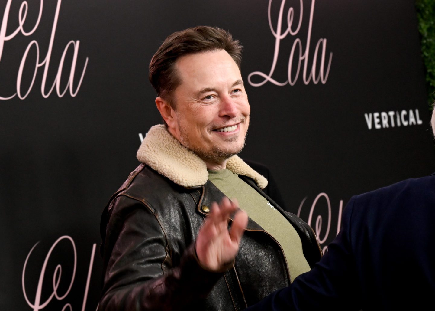 Elon Musk at the premiere of "Lola" held at the Regency Bruin Theatre on Feb. 3, 2024 in Los Angeles.
