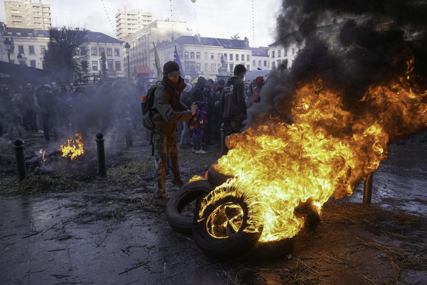 Farmers Brussels protest