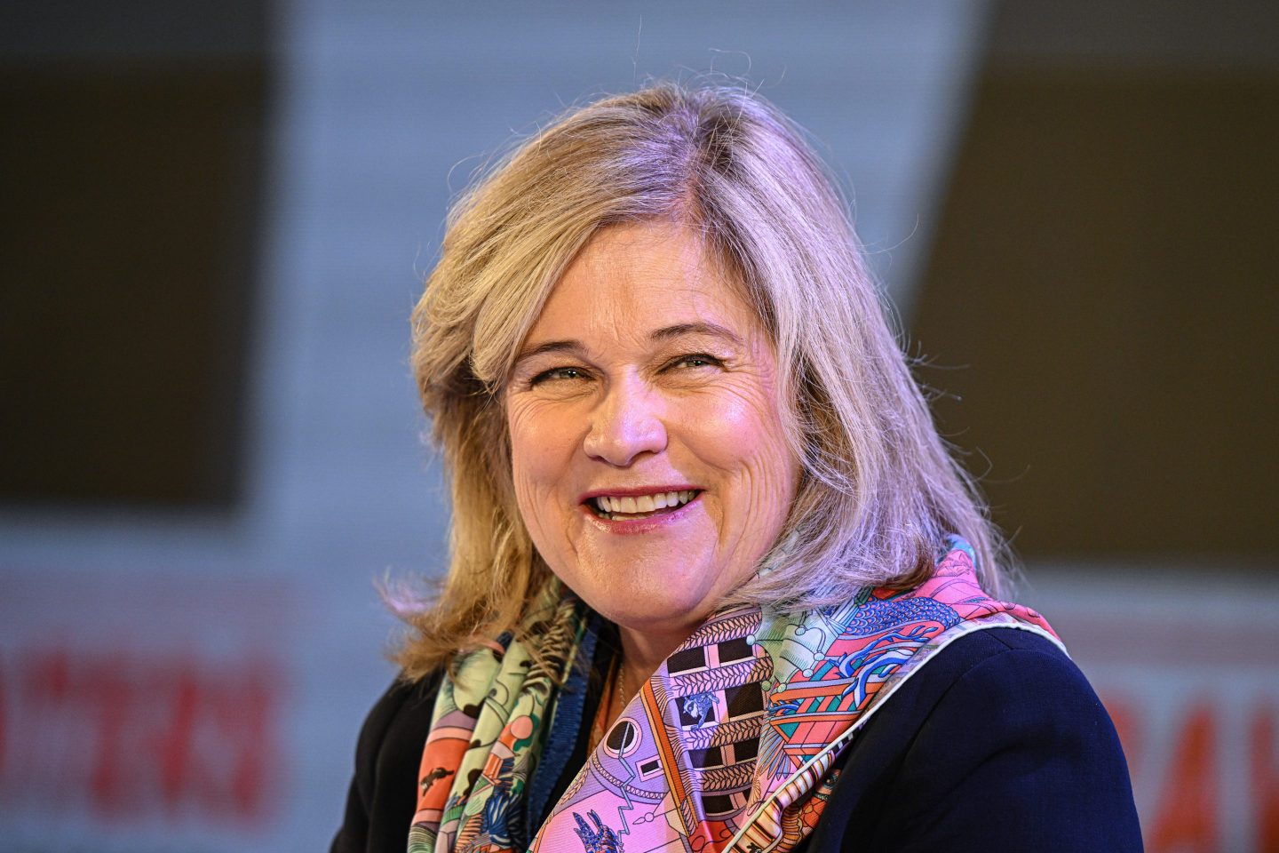 Jenny Johnson, Franklin Templeton CEO, at the Global Business Summit in New Delhi, India, on Feb. 9, 2024. She attended a separate summit, the FII Priority Miami, on Thursday.