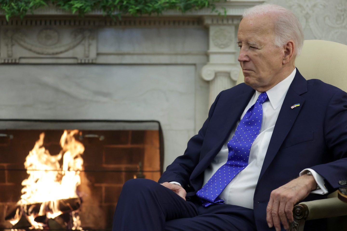 President Joe Biden in the Oval Office on Feb. 9, 2024, in Washington, D.C.