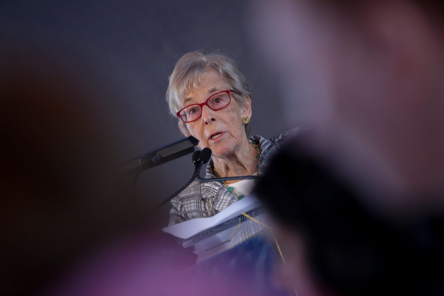 Ruth L. Gottesman, Ed.D. speaks on stage during the Spirit of Achievement Luncheon held at The Rainbow Room on May 17, 2016 in New York City.
