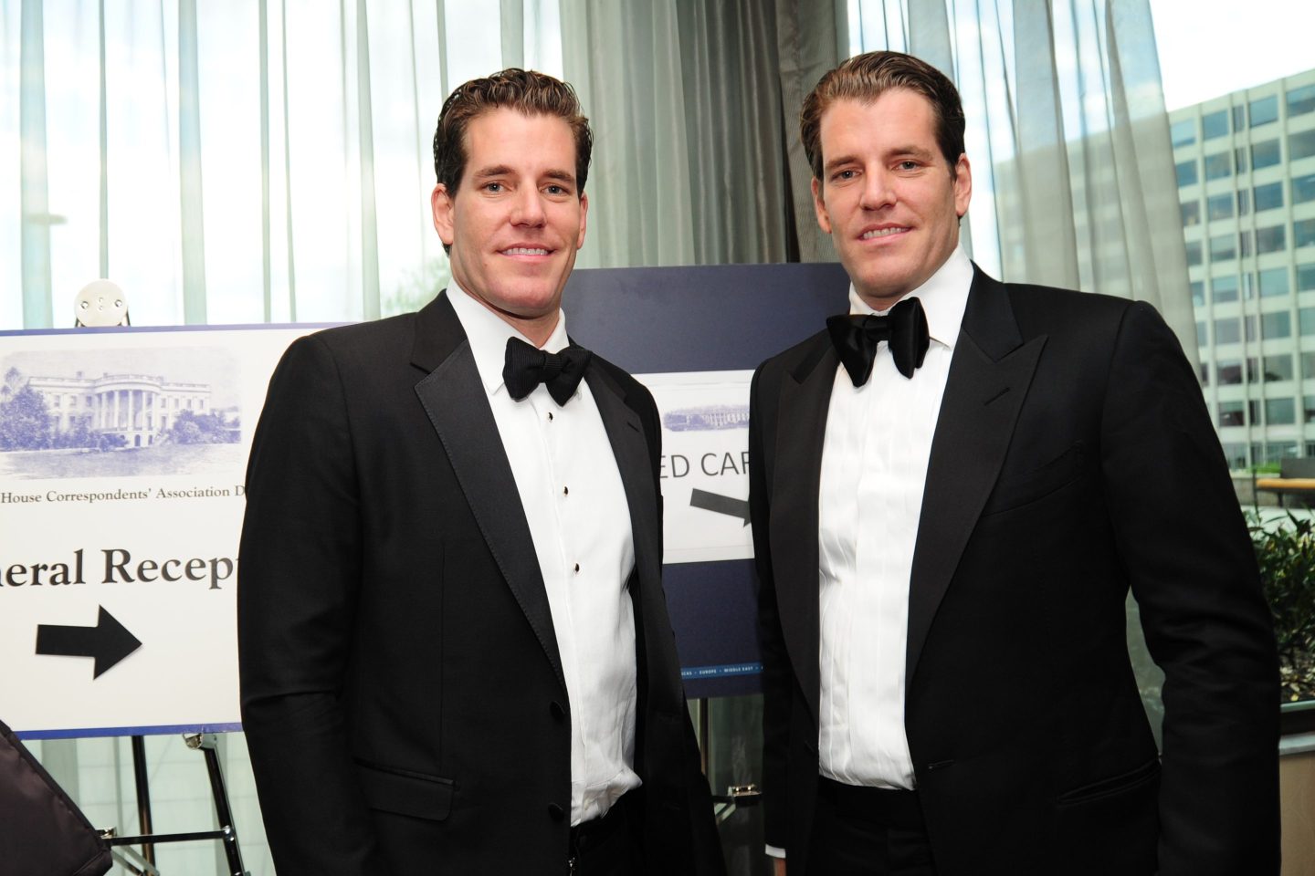 5/3/14- The Washington Hilton- Washington DC The White House Correspondents&#8217; Association celebrates it&#8217;s 100th anniversary dinner. Twins Cameron and Tyler Winklevoss attend. photo: Christy Bowe &#8211; ImageCatcher News (Photo by Christy Bowe/Corbis via Getty Images)