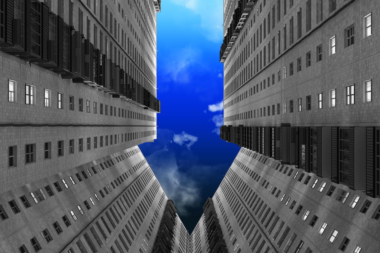 Office buildings.