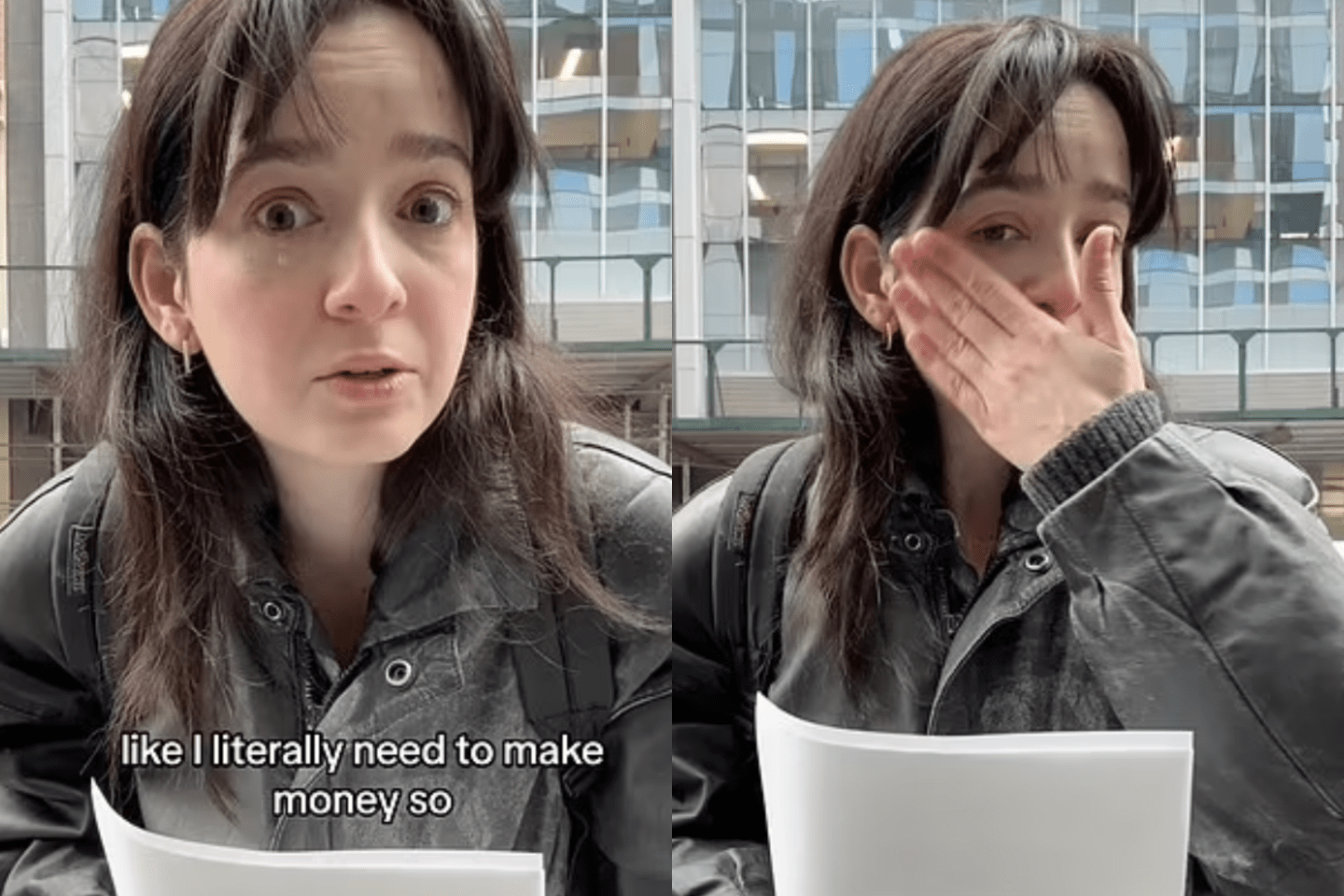 “This is the most humbled I’ve ever felt in my life,” the teary-eyed Gen Z graduate reported back to her TikTok fans after a disappointing day of job-seeking.