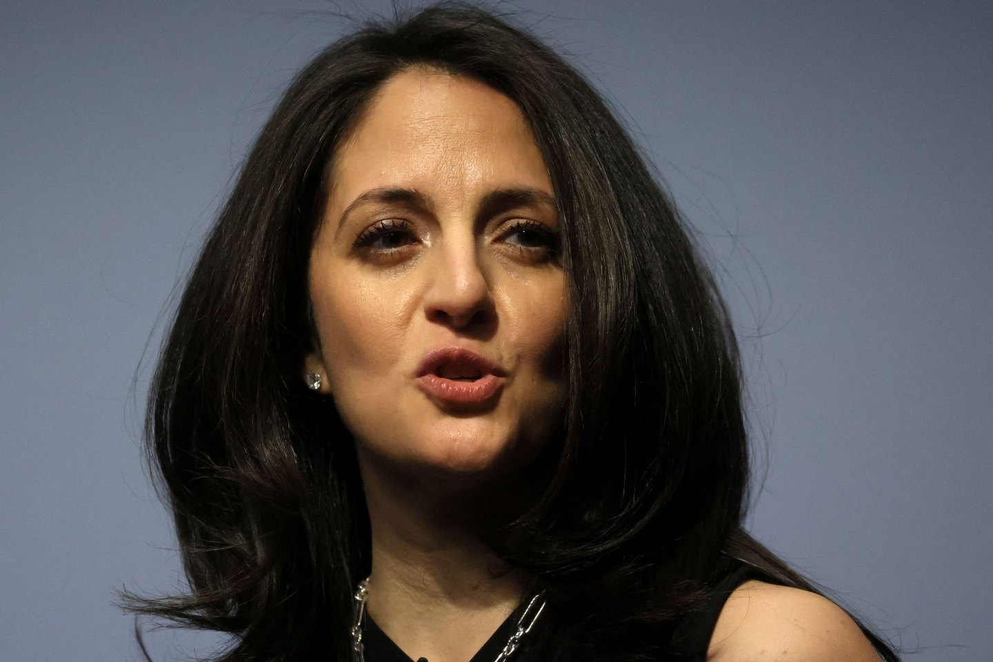 Stephanie Cohen speaks at Goldman Sachs Investor Day at the firm's New York headquarters on Feb. 28, 2023.