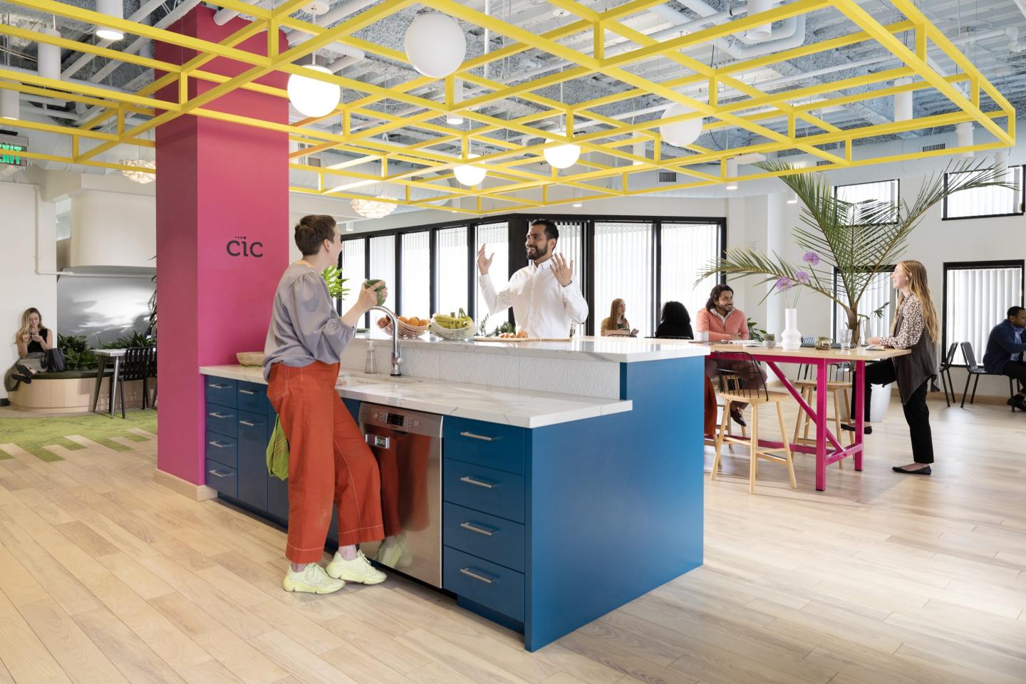 Creating spaces and environments within the workplace where employees can socialize and innovate beyond day-to-day tasks can help bring meaning to the office, says the CEO of a co-working company for startups.