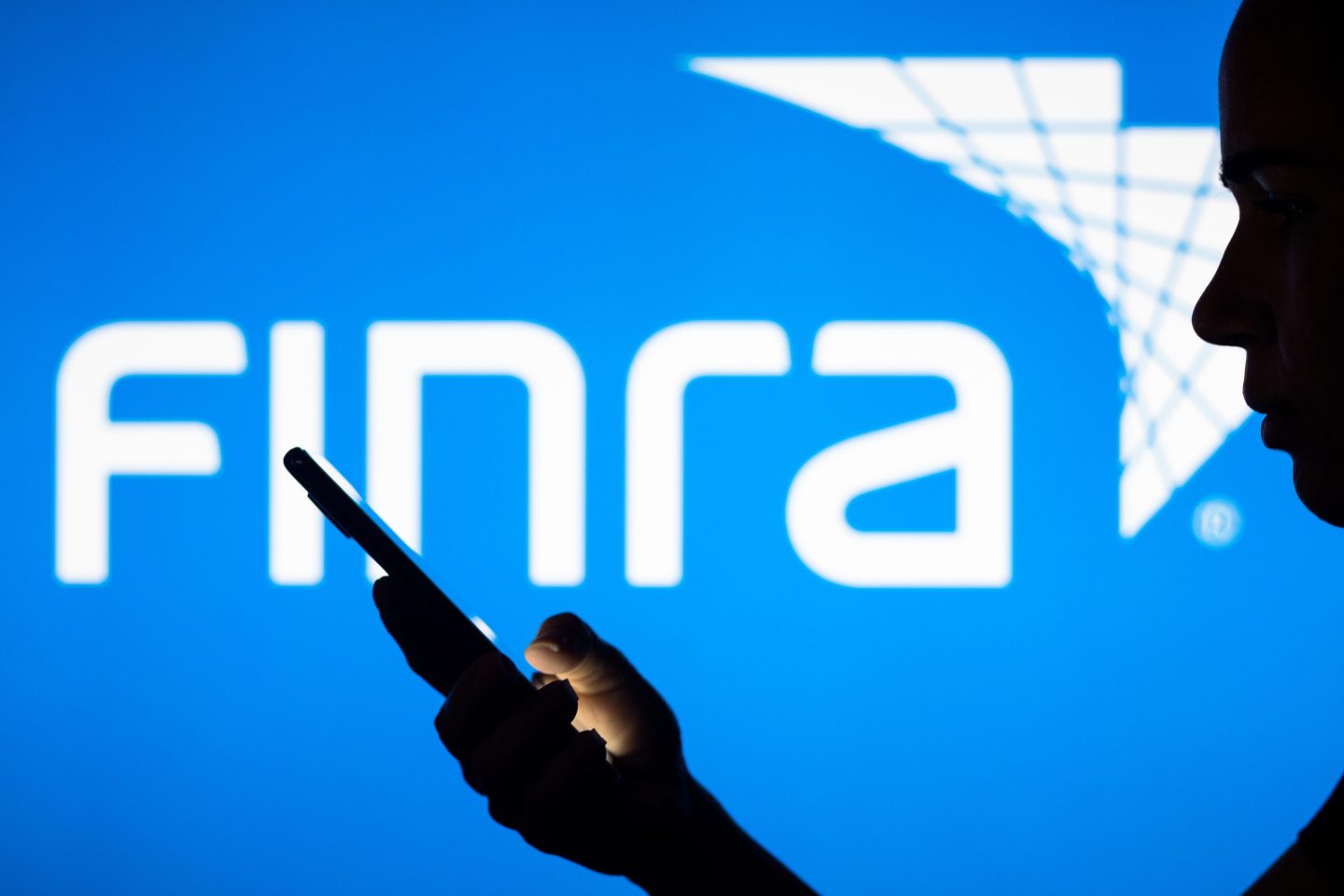 A person looking at their cellphone.