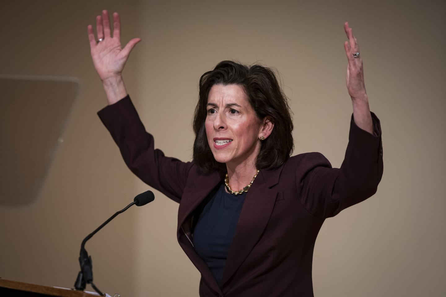 Secretary of Commerce Gina Raimondo.