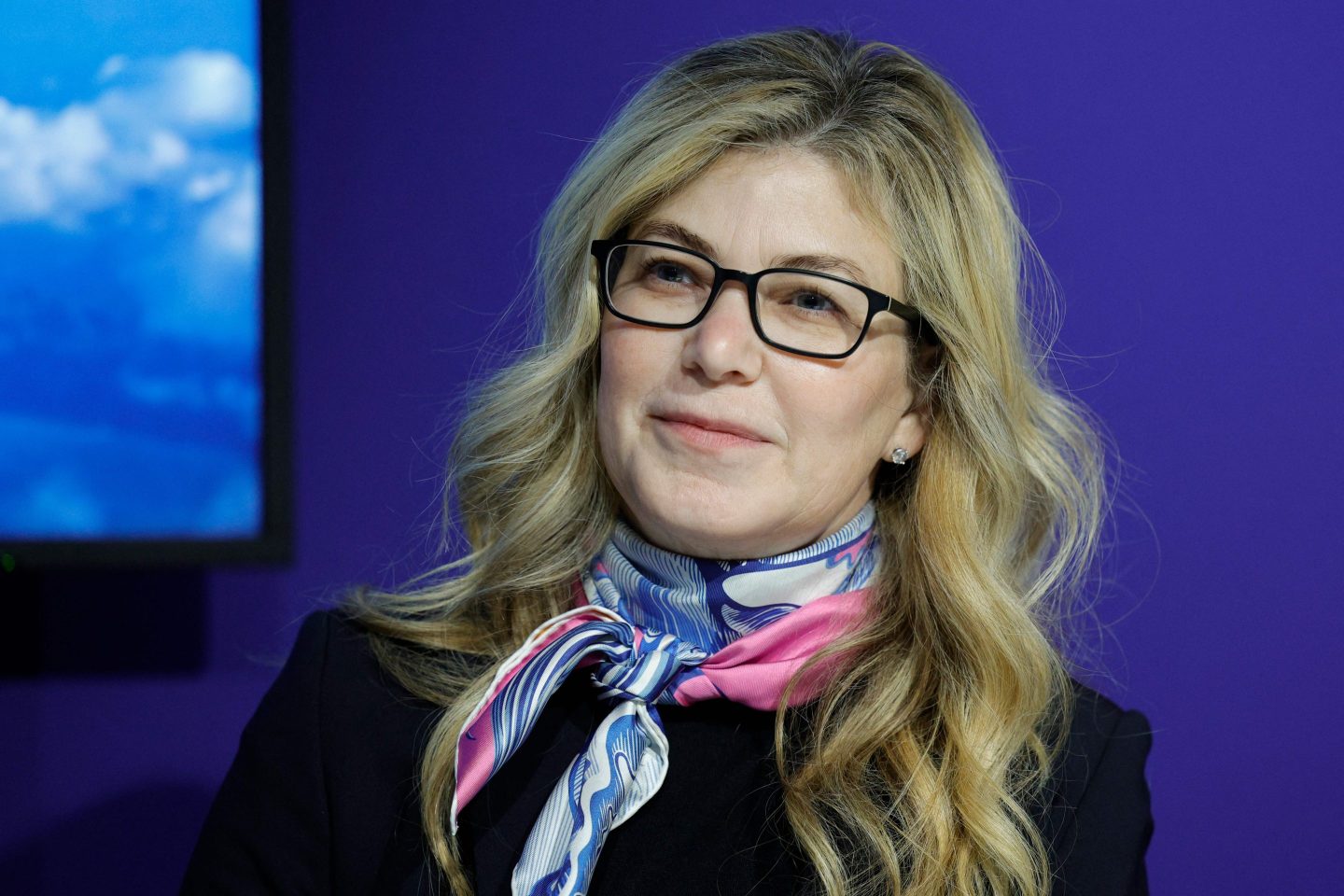 Executive vice president of The Boeing Company and president and chief executive officer of Boeing Global Services Stephanie Pope gives a press conference at the ParisLe Bourget Airport, on June 20, 2023. (Photo by Geoffroy VAN DER HASSELT / AFP) (Photo by GEOFFROY VAN DER HASSELT/AFP via Getty Images)