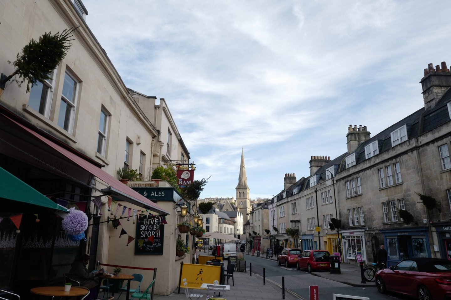 General views around the Roman city of Bath Spa in Somerset on January 04, 2022 in Bath Spa, England, UK.