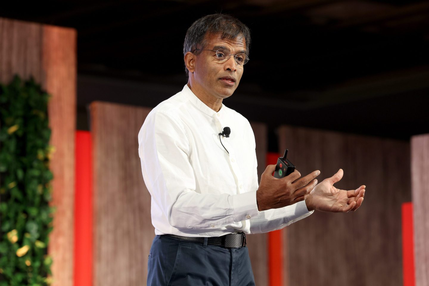 NYU Finance Professor Aswath Damodaran speaks on stage at Pivot MIA at 1 Hotel South Beach on February 15, 2022 in Miami, Florida.