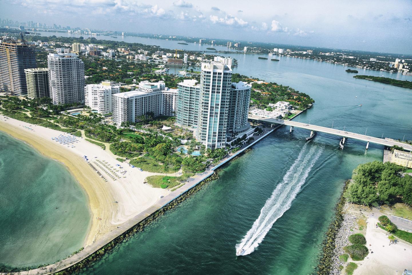 Miami South Beach Aerial View.