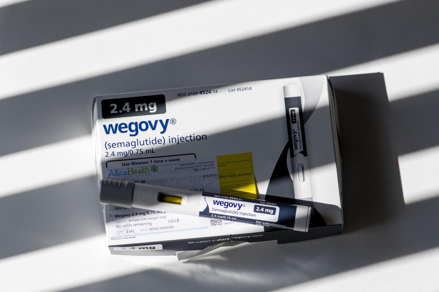 tube of wegovy injections