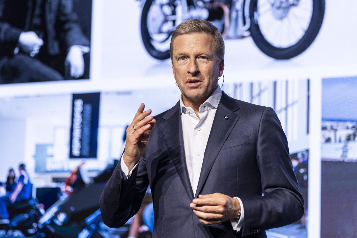 a picture of a man talking