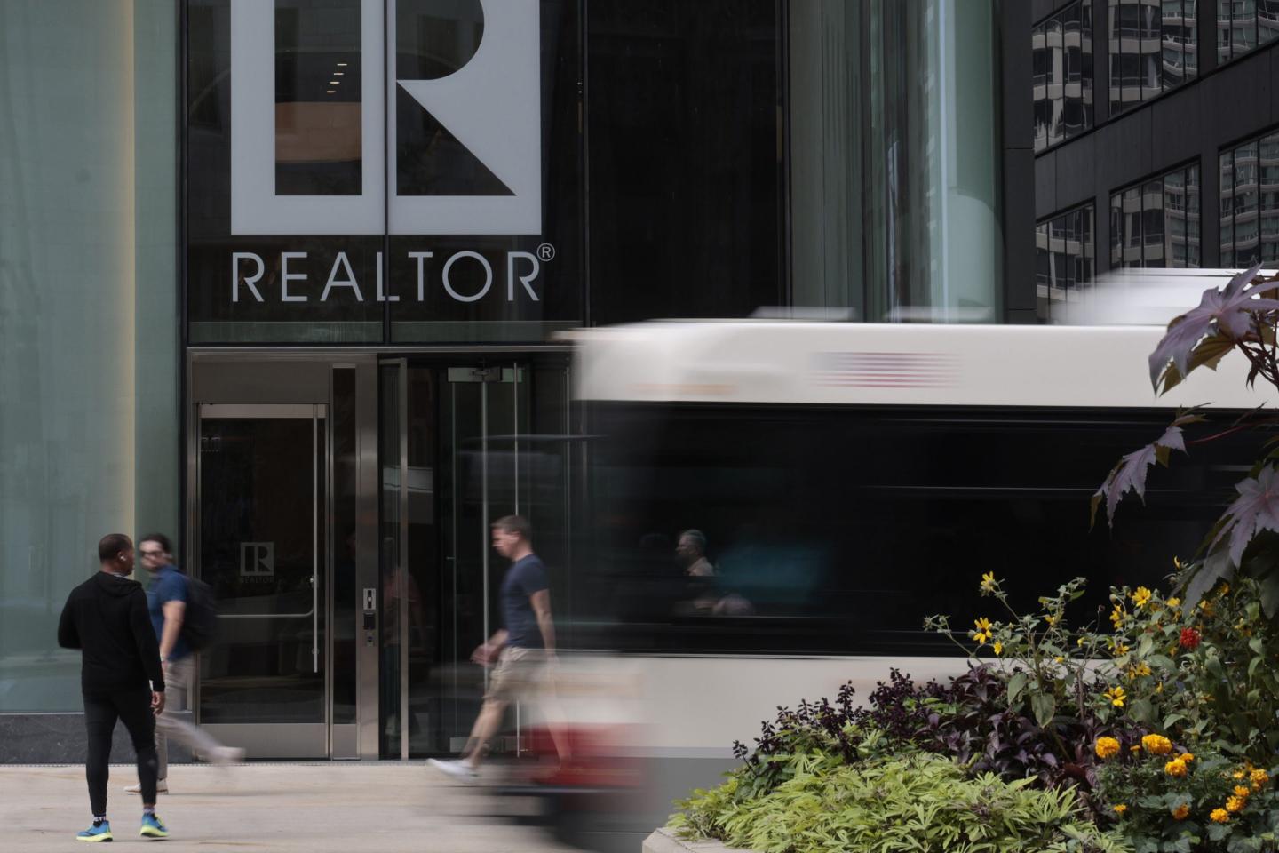 National Association of Realtors building on Michigan Avenue in Chicago on Sept. 20, 2023.