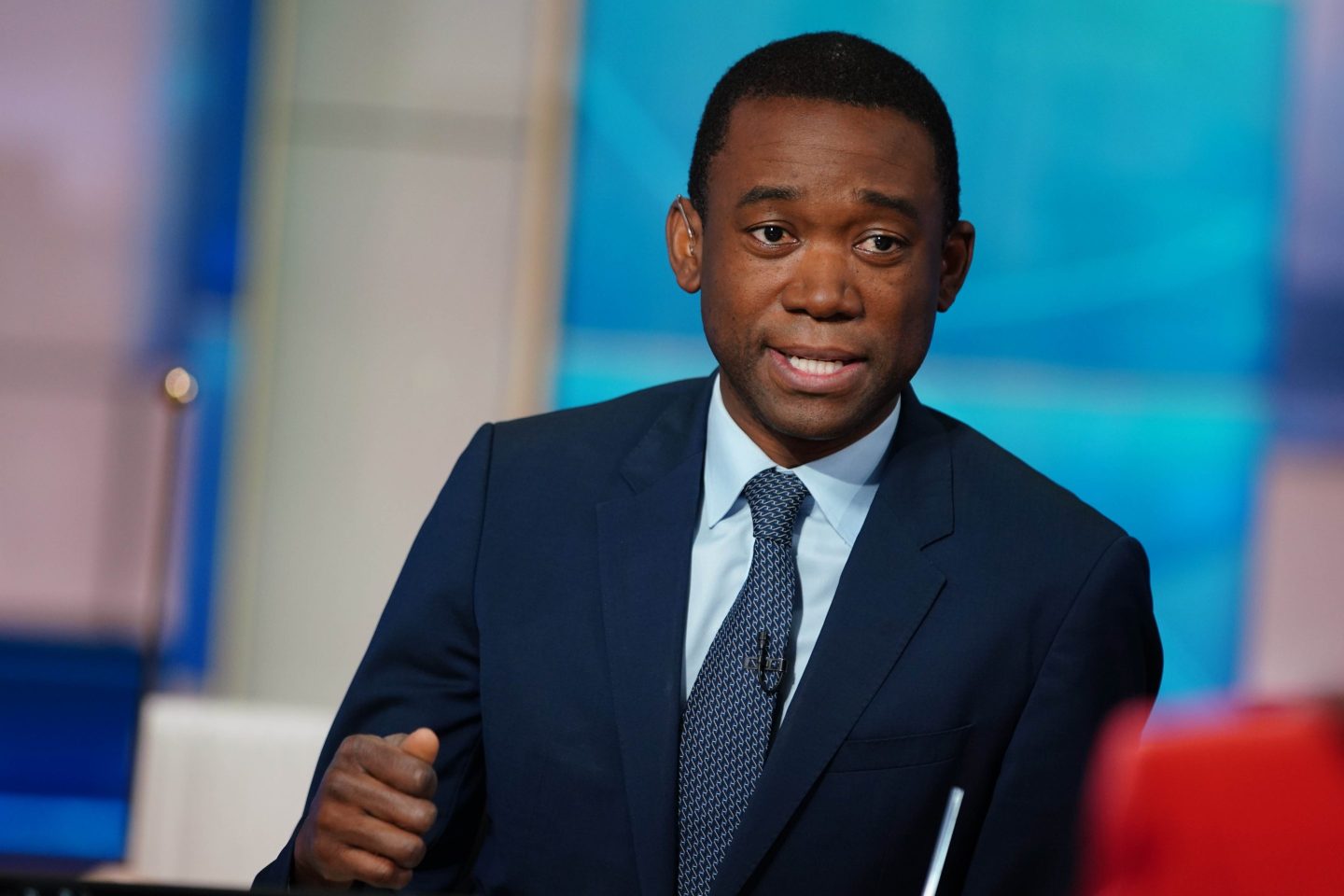 Wally Adeyemo, deputy US Treasury secretary, during a Bloomberg Television interview in New York, US, on Friday, Feb. 23, 2024.