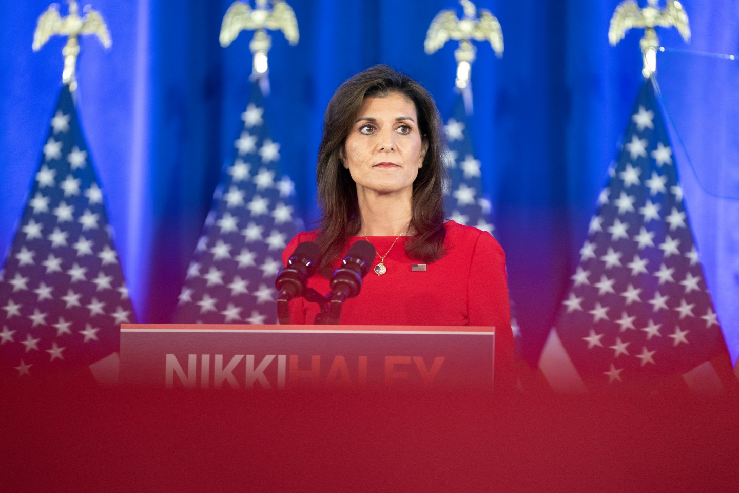 Nikki Haley announces her exit from the race for the 2024 GOP presidential nomination.