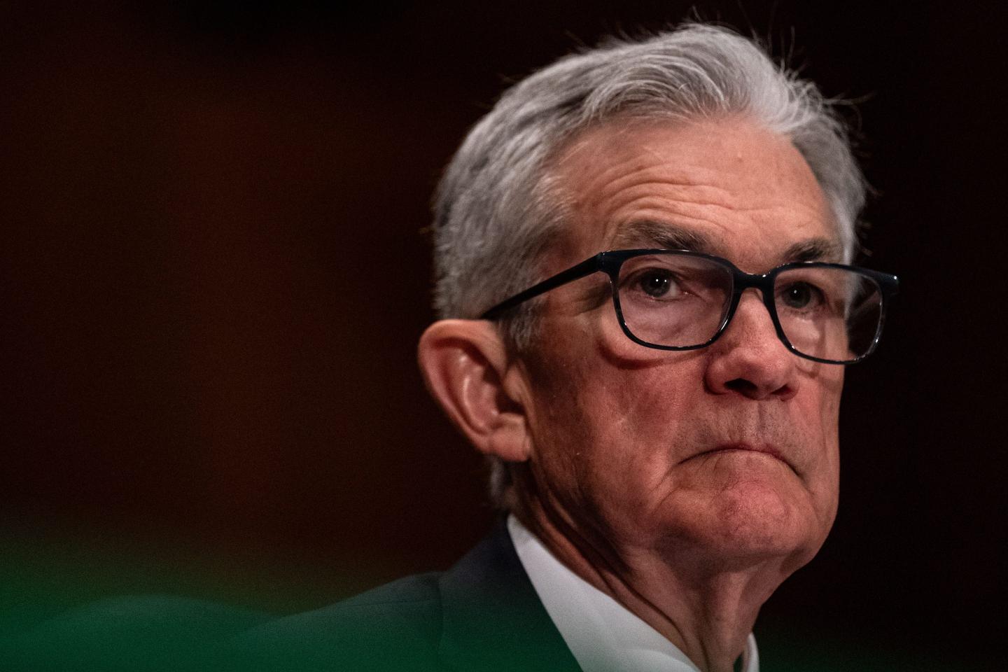 Federal Reserve Bank Chairman Jerome Powell prepares to testify before the Senate Banking, Housing and Urban Affairs Committee on Capitol Hillon March, 7 2024 in Washington, DC.