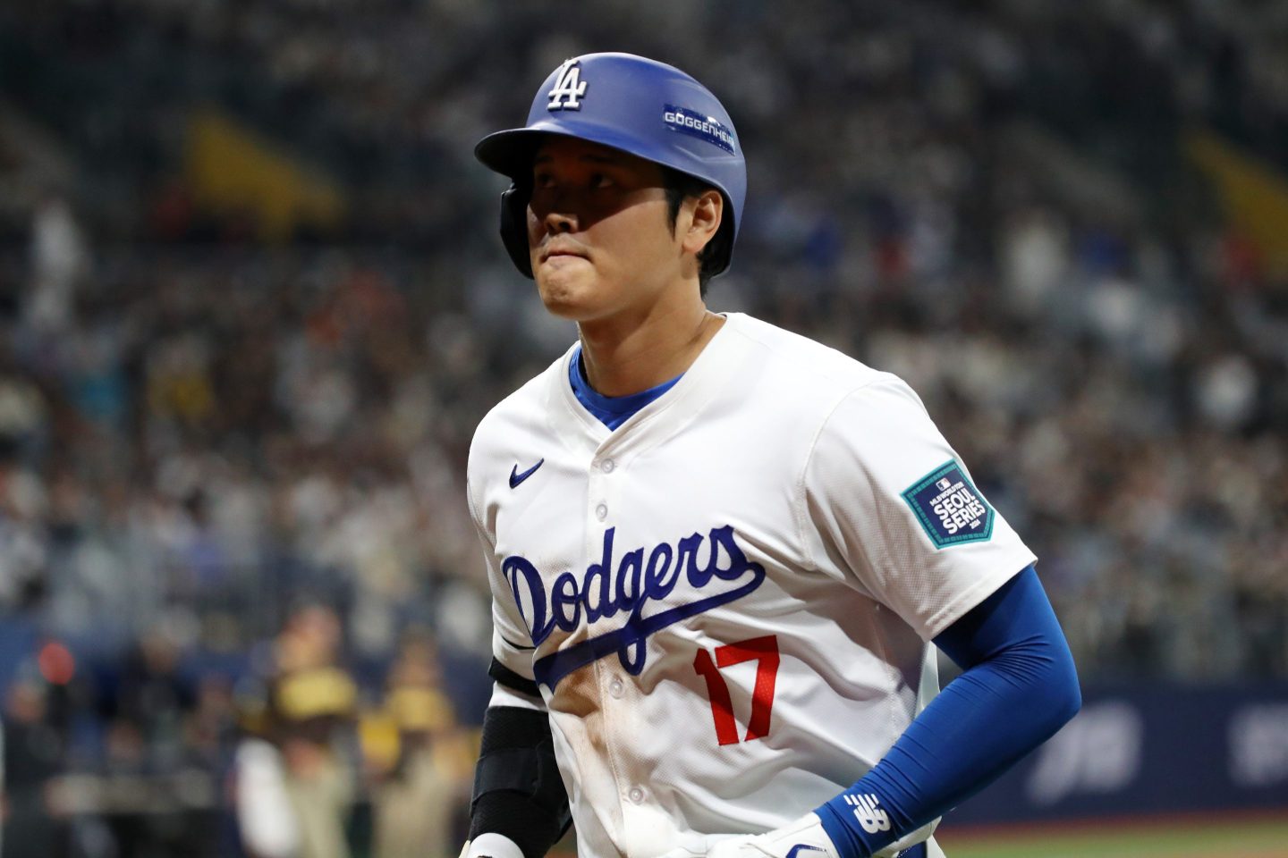 Shohei Ohtani on the baseball diamond.