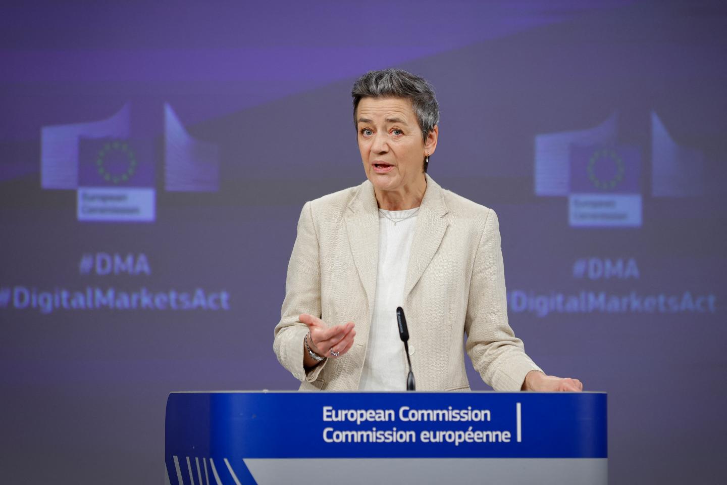 Apple, Google and Meta hit with investigations in first cases under sweeping new EU law designed to stop Big Tech from cornering digital markets