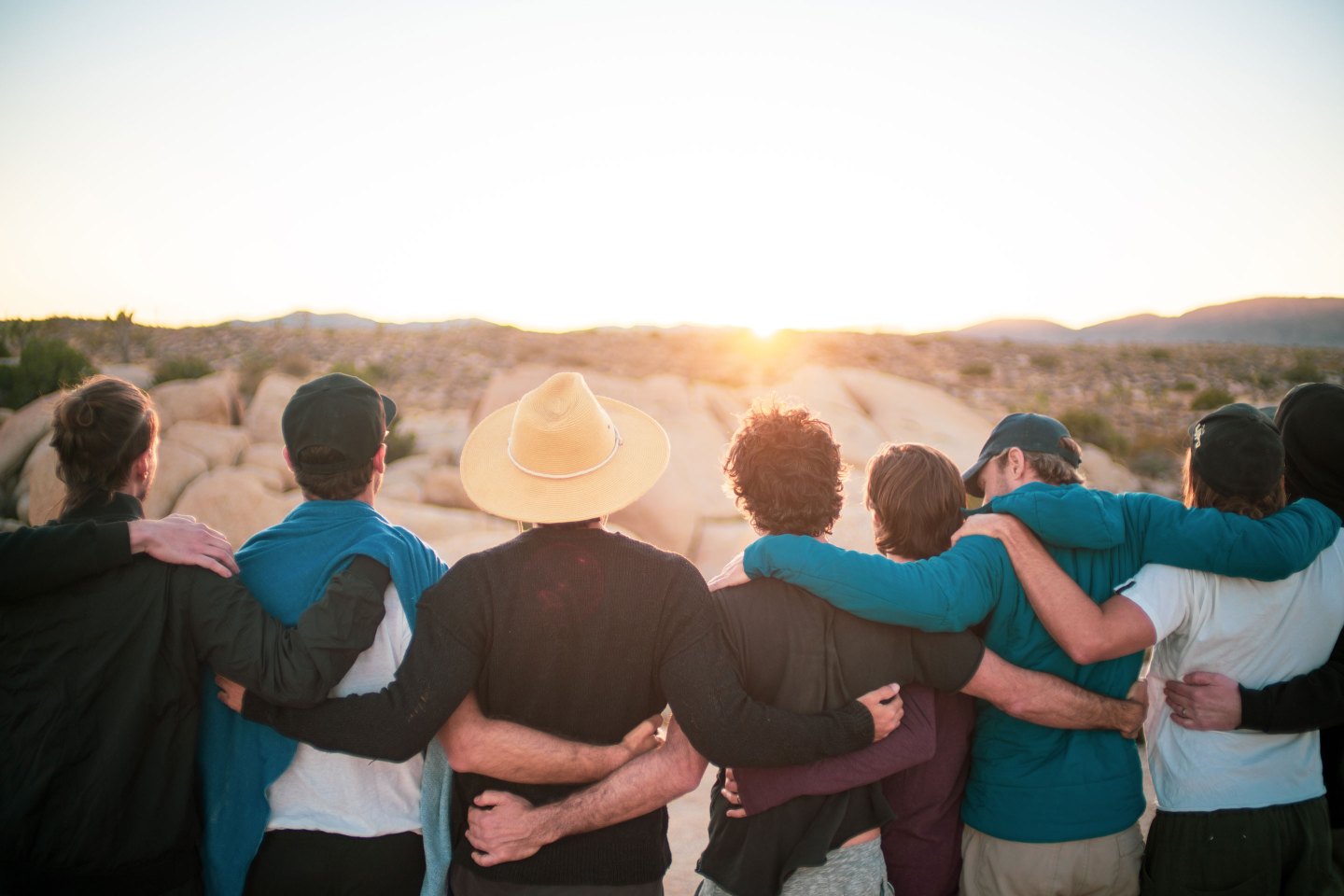 Amid the loneliness epidemic, men are craving connection. On the last sunset of an all men's retreat in Joshua Tree, the group reflected on what it was like to build empathy. 