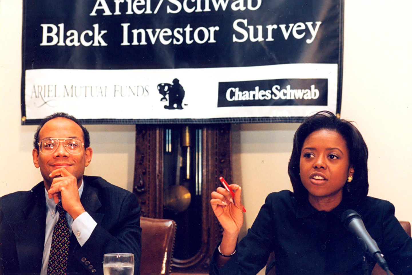 John W. Rogers, Jr., and Mellody Hobson in her early years at Ariel Investments. The firm has released a new documentary.