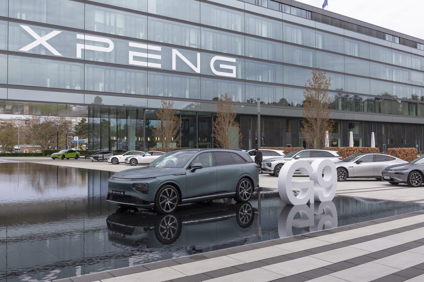 Picture of Xpeng cars.