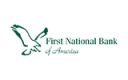 Le logo de la First National Bank of America.