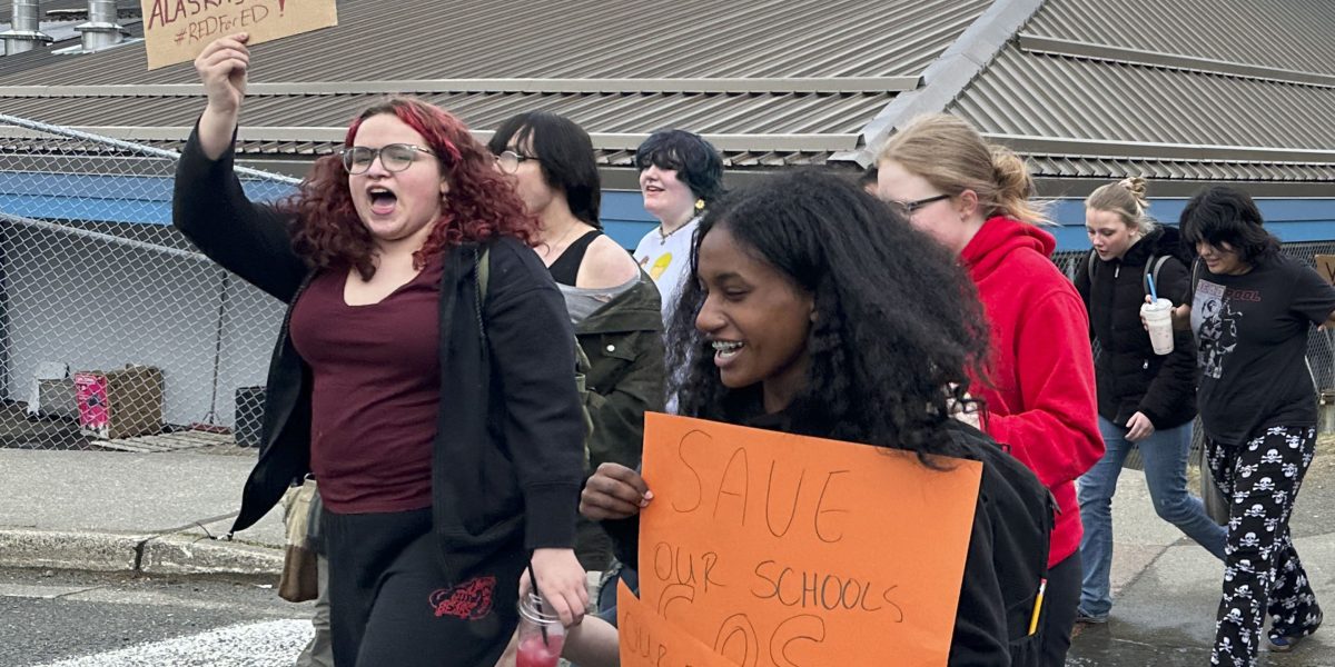 Students across Alaska walk out in protest of governor&rsquo;s education veto