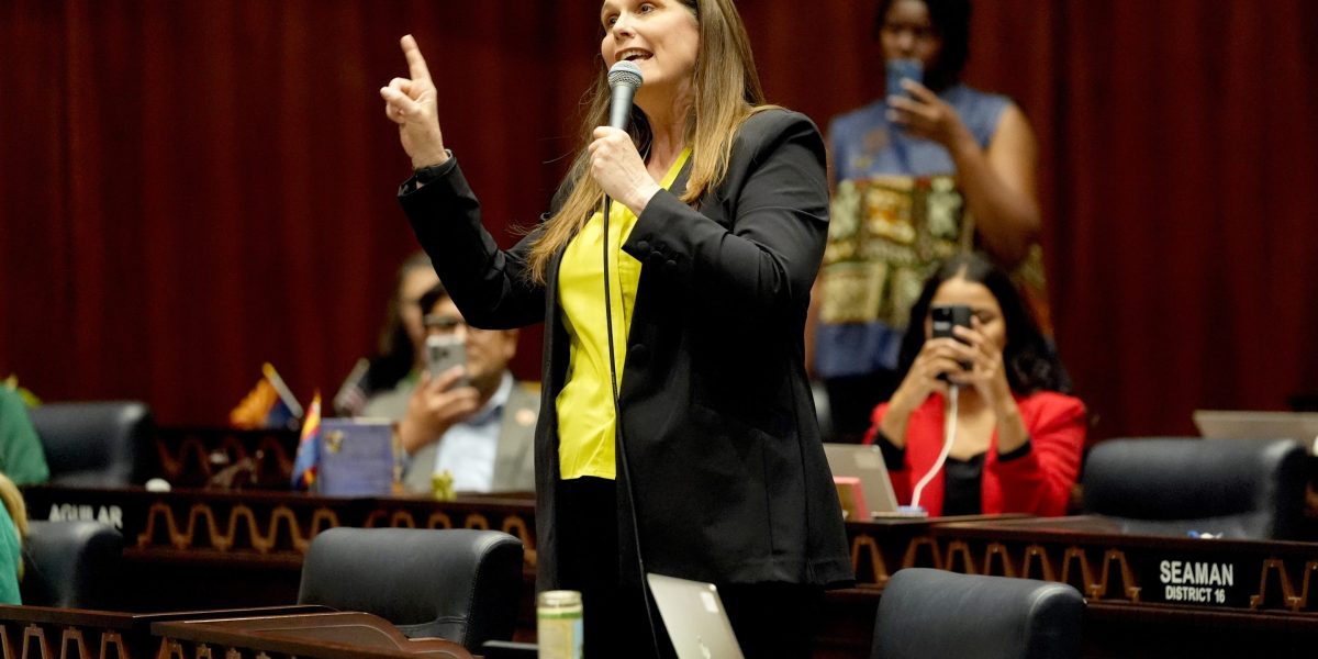 &lsquo;Shame! Shame!&rsquo; Arizona legislature devolves into chaos as Republicans shut down discussion of revived Civil War-era abortion ban