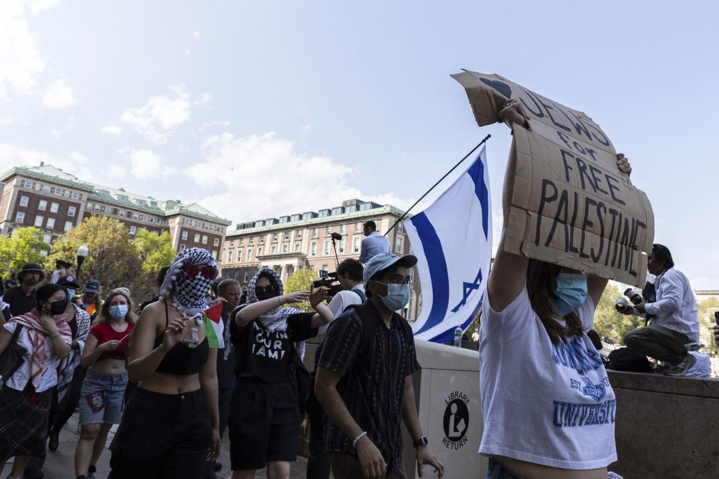 Columbia protestors take over university building and say they won’t leave until demands met as Gaza war protests escalate