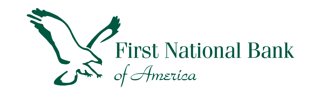 The First National Bank of America logo.
