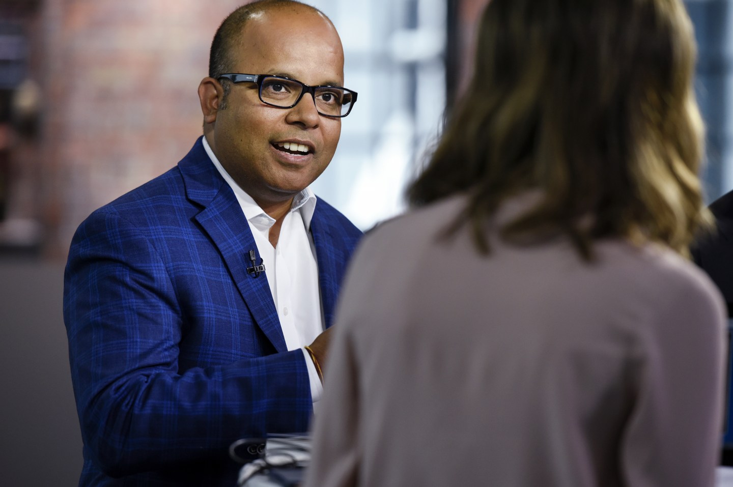 Bipul Sinha, co-founder and chief executive officer of Rubrik Inc., speaks during a Bloomberg Technology Television interview in San Francisco, California, U.S., on Thursday, Aug. 23, 2018. Sinha discussed Rubrik&#8217;s prospects and the concerns over Elon Musk&#8217;s leadership of Tesla Inc. Photogapher: Michael Short/Bloomberg via Getty Images