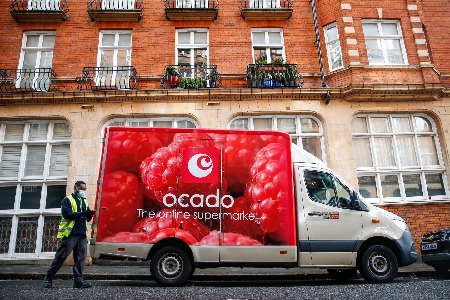 A delivery driver for Ocado Group