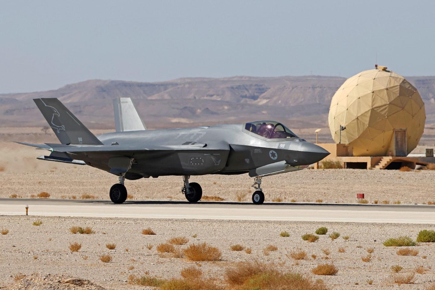 An Israeli air force F-35 fighter