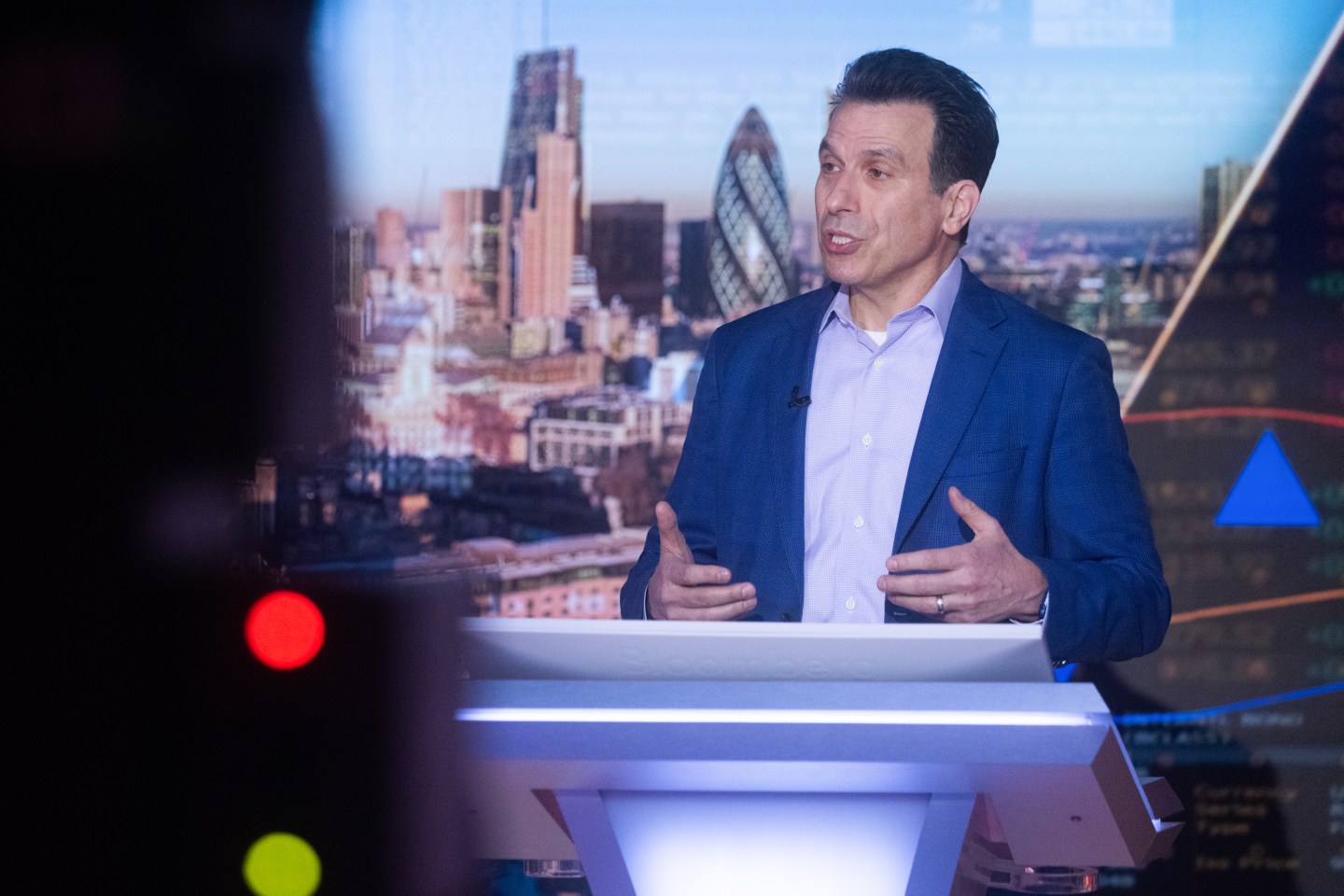 Andrew Anagnost, CEO Autodesk Inc., during a Bloomberg Television interview in London on April 25, 2023.