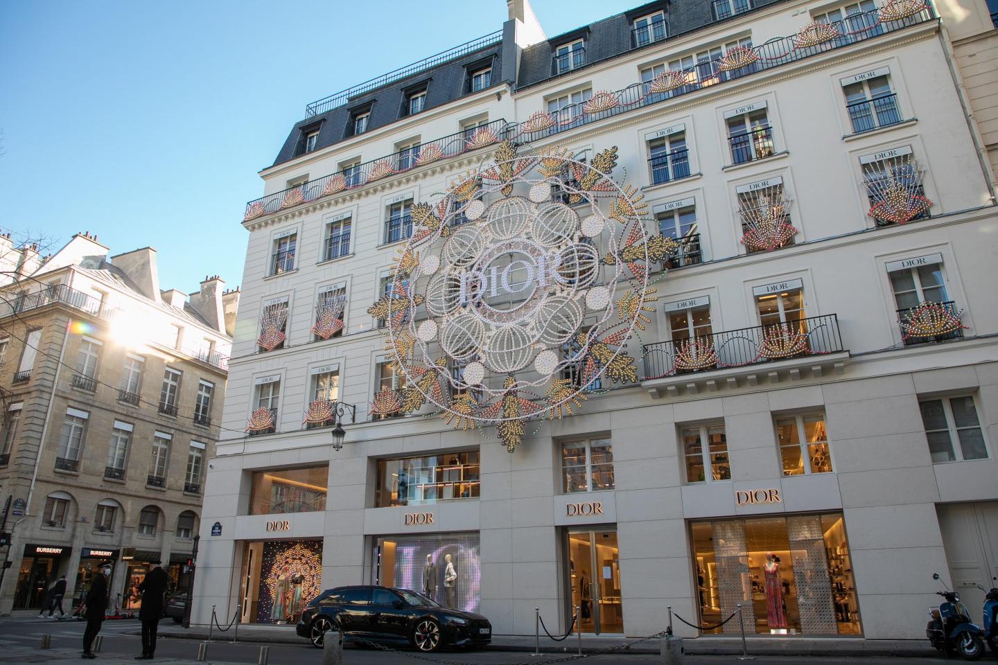 a Dior showroom building