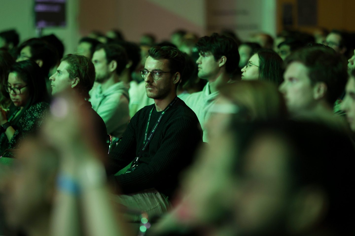 An audience at TechCrunch Disrupt 2022.