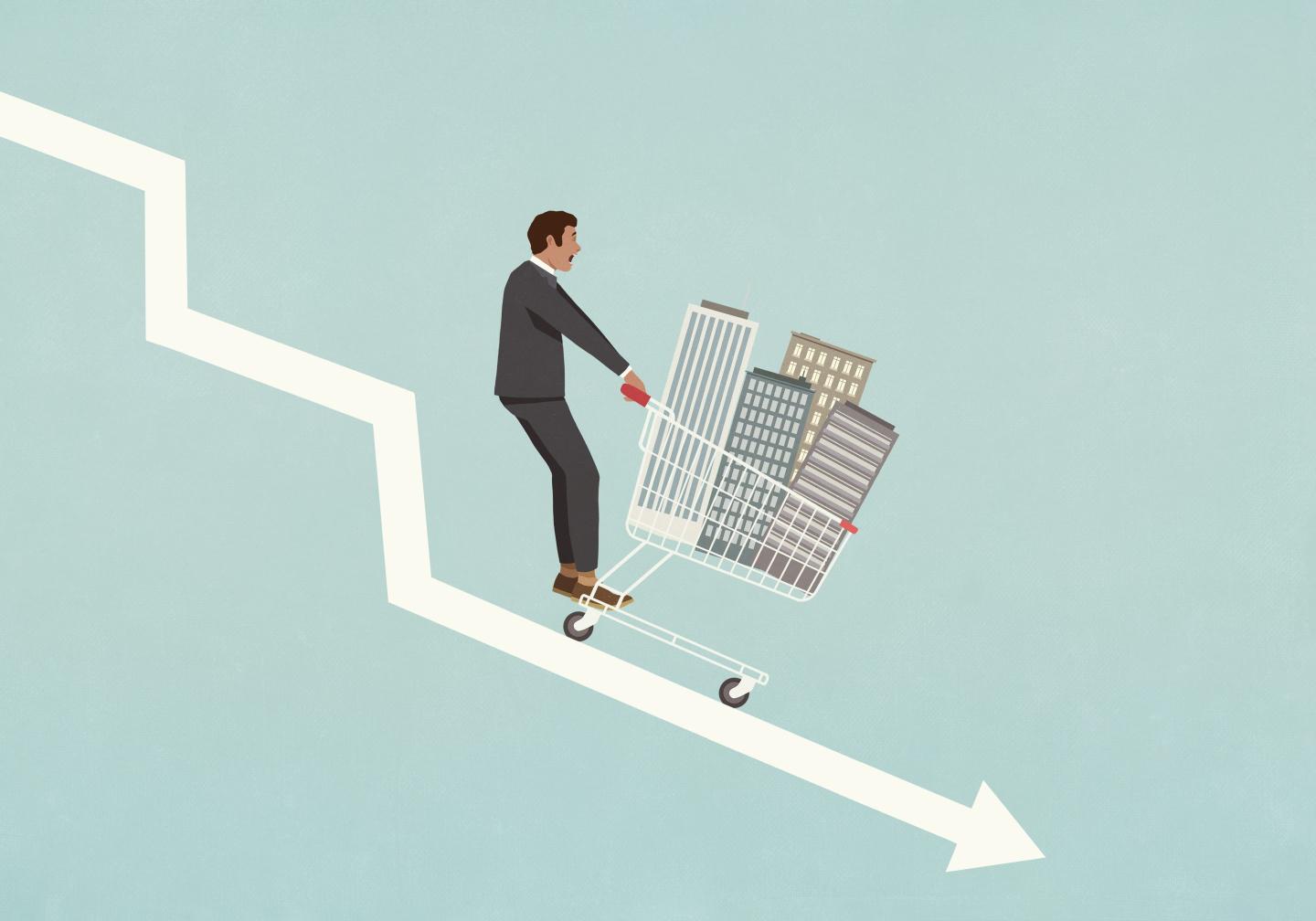 Commercial real estate downtrend